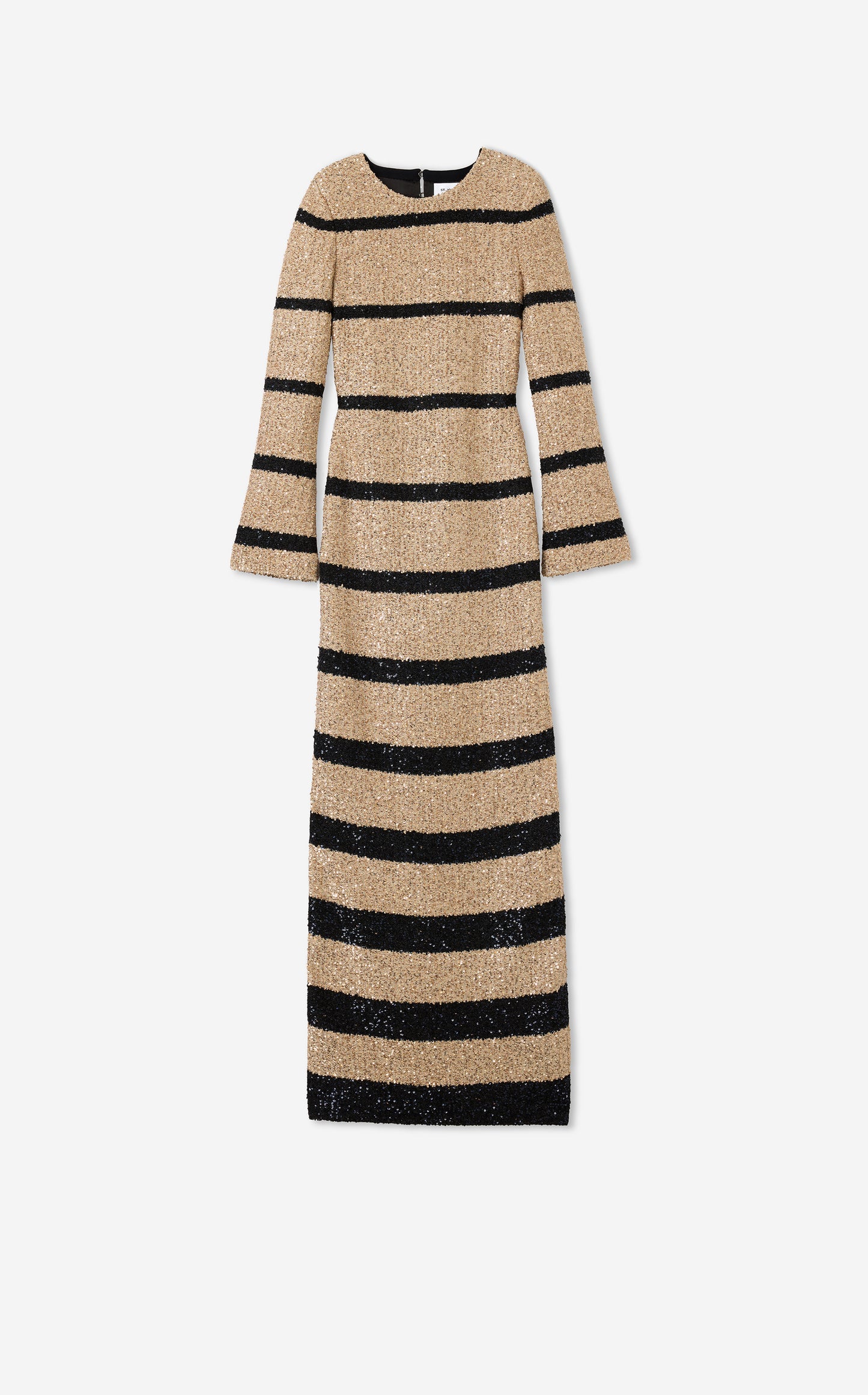 Etta Gown in Stripe Sequin Knit
