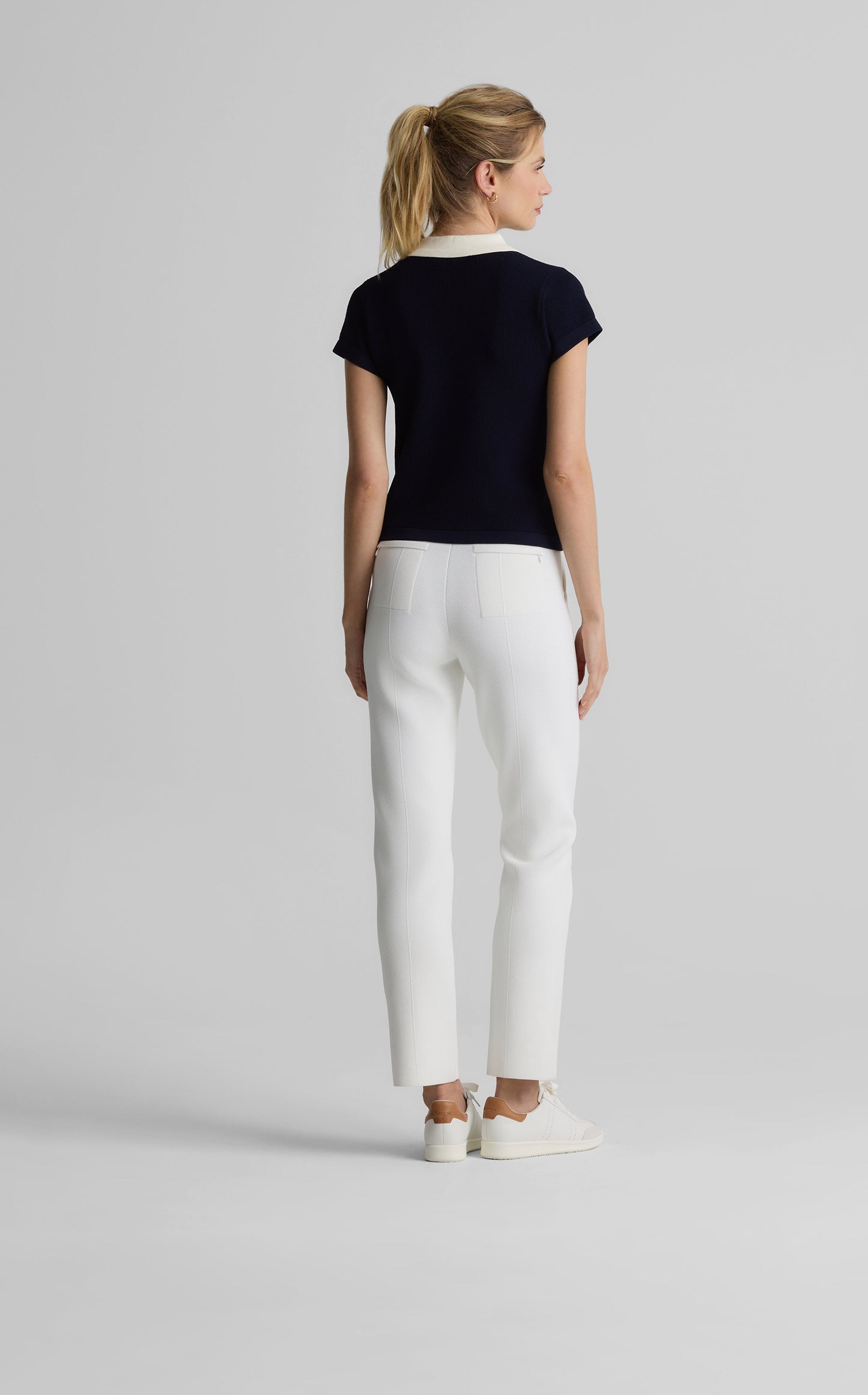 Camryn Sweater in St. John x Malbon Contrast Knit